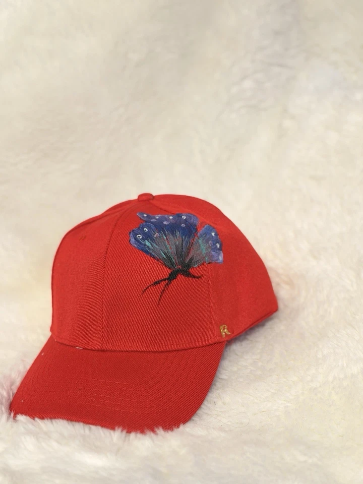 Sombrero pintado a mano en el sol regalo para unisex pintado por artista Foto 4 de 4