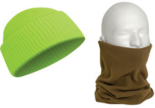 Cold Weather Uniform Accessories - Winter Watch Cap Polar Fleece Neck Warmer