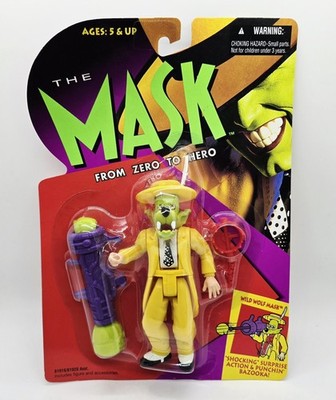 Vintage 1995 NOS Sealed Mask From Zero to Hero Wild Wolf Mask Carded Jim Carey 