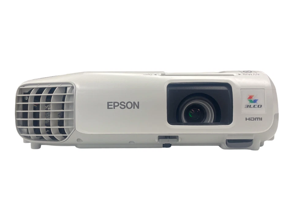Epson PowerLite 98 H687A 1080i 3LCD 3000 Lumens HDMI Projector w Remote 29 HOURS - Image 2 of 4