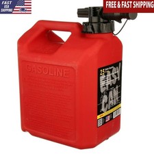 No-Spill 2.5 Gallon Easy Gas Can Faster Flow 3 GPM Child Resistant Simple NEW