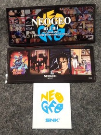 SNK NEOGEO lot of 3 Stickers Rare white NEO GEO Sticker & 2 others (C14B1)