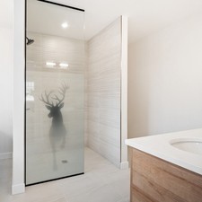 Sichtschutzfolie Milchglasfolie mit Motiv Duschfolie Duschkabine YX001-27 Hirsch