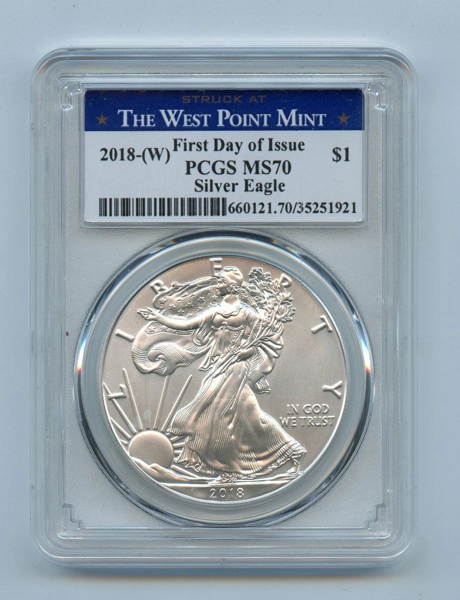 American Eagle MS 70 Graded 2018 Silver Bullion Coins for sale | eBay