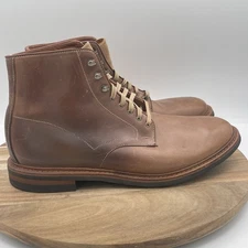 Allen Edmonds Higgins Mill Weatherproof 11.5 D Brown Boots Leather Dainite Soles