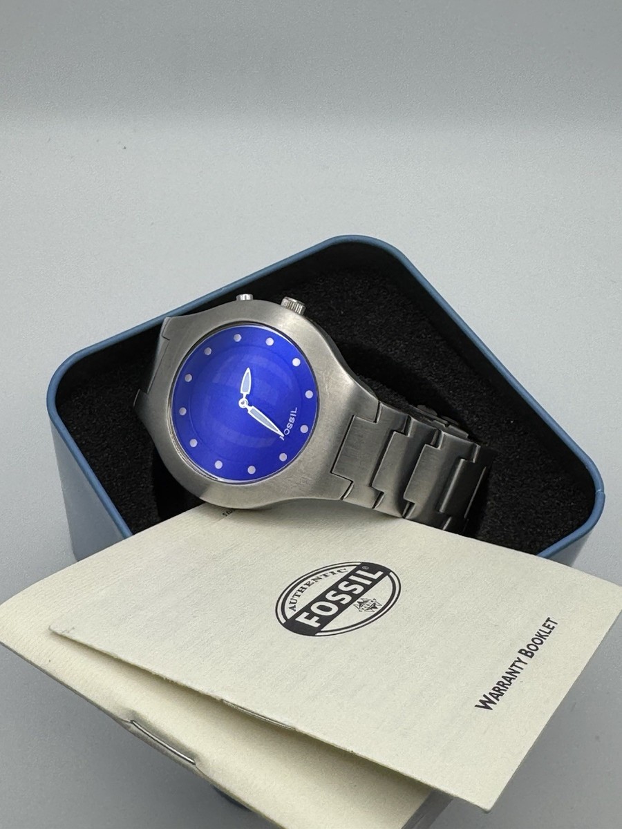 Fossil JR-8052 Big Tic Animated Second S- Steel Men's Deep Blue