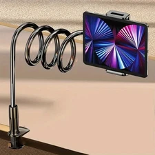 Phone Mount Holder Stand Flexible Goose Neck Long Lazy Arm Bedside Desk