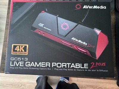 AVerMedia Live Gamer Portable 2 Plus GC513 Capture Card 4K-Passthrough Xbox PC