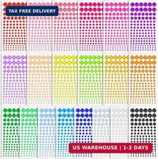 2800 Pcs Self Adhesive gems Stickers for Crafts,20 Colors Rhinestones for Bedazz