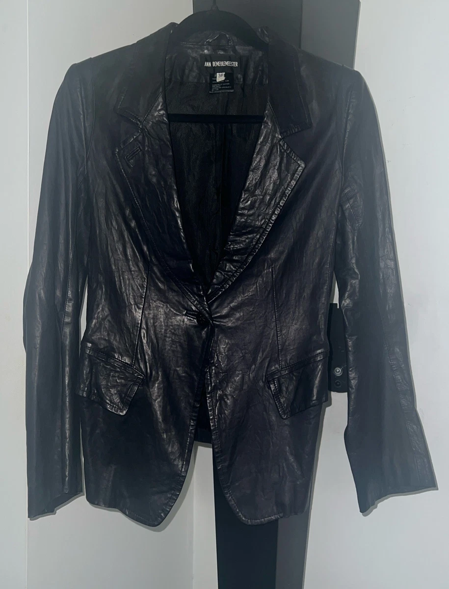 Ann Demeulemeester Coats, Jackets & Vests Leather Outer Shell for