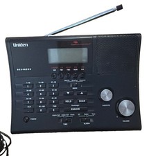 TESTED Uniden Bearcat BC3340CRS Analog Scanner Clock Radio Weather