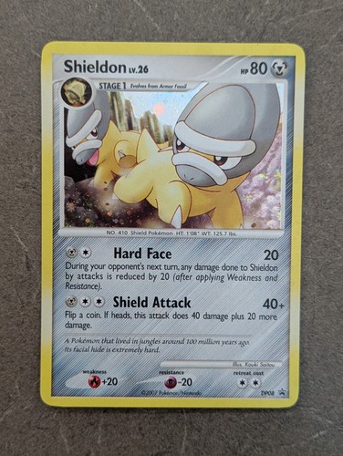 Pokemon Card 2007 SHIELDON Holo DP08 Diamond & Pearl Black Star Promo LP