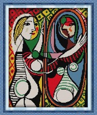 Cross Stitch Kits 11CT Stamped Patterns, DIY Preprinted Embroidery kit for Be...