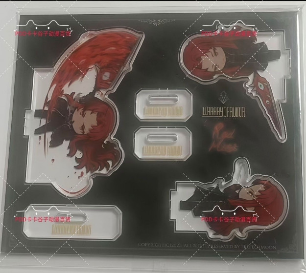 Anime Library of Ruina Geburah Q Ver Acrylic Figure Stand Decor Model
