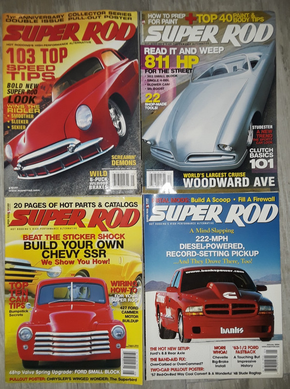 #2 Vintage Super Rod  Magazines Lot Of 4 issues  2001-2004