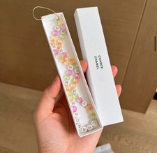 Chanel Coco Chance Phone Strap Charm Pastel Beads New in Box