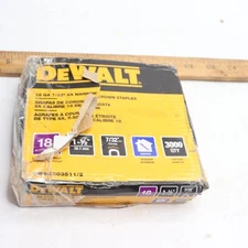 (2000-Pk) Dewalt Staples 18 Gauge 7/32" Crown x 1-1/2" DWSX503511/2