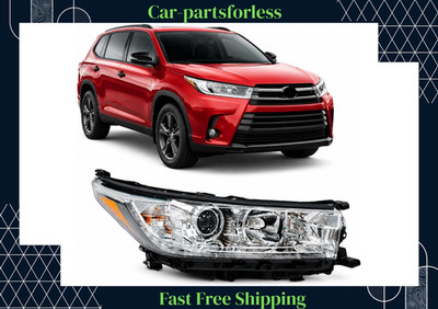For 2017-2019 Toyota Highlander SE w/LED DRL Projector Headlight Passenger RH