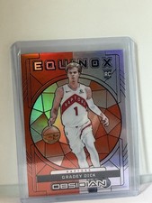 2023-24 Panini Obsidian - Equinox Gradey Dick #11 Electric Etch Orange Flood /75