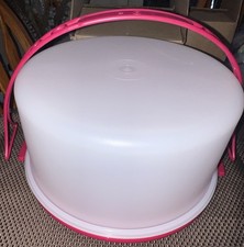 BRAND NEW Vintage Style TUPPERWARE-13" Large Classic Cake TAKER W/strap RARE