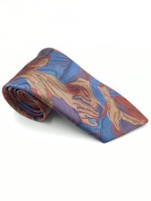 Vintage Diolen Changing Blue Orange Purple Polyester Tie 80s/90s