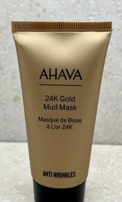 NEW AHAVA 24K Gold Mineral Mud Mask Infused with Deep Sea Minerals - SEALED