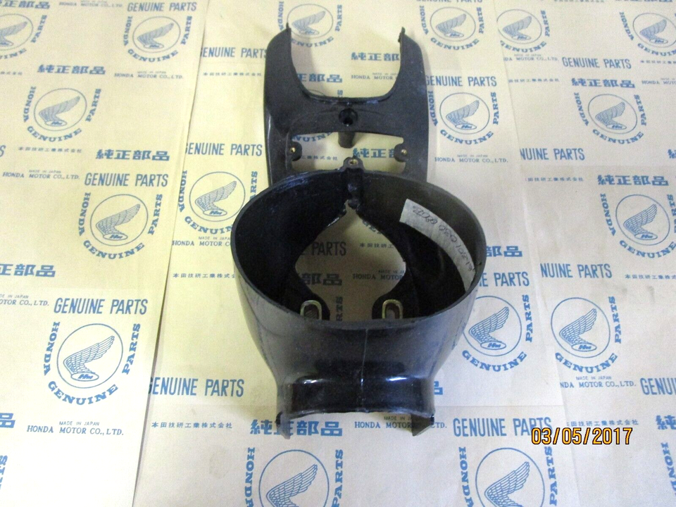 Fit HONDA TRAIL C200 C201 CT90 CT200 CA200 HEADLIGHT CASE "BLACK PLASTIC" [ES