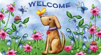 Toland Home Garden Welcome Dog Anti-fatigue Comfort Mat, 20 By 38, Toland Home Garden Welcome Dog Anti-fatigue Comfort Mat, 20 By 38,