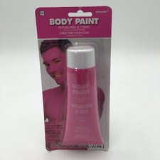 Amscan Temporary Use Body Paint. 3.38oz Tube. NON-TOXIC. Factory Sealed. PINK