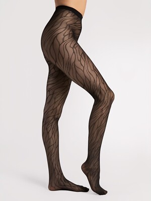 Fiore Fiore ORGANICA 30 Den Pantyhose Trendy Patter Sheer Nylons Hosiery
