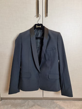 Helmut Lang Womens Blazer Navy Blue Size 2
