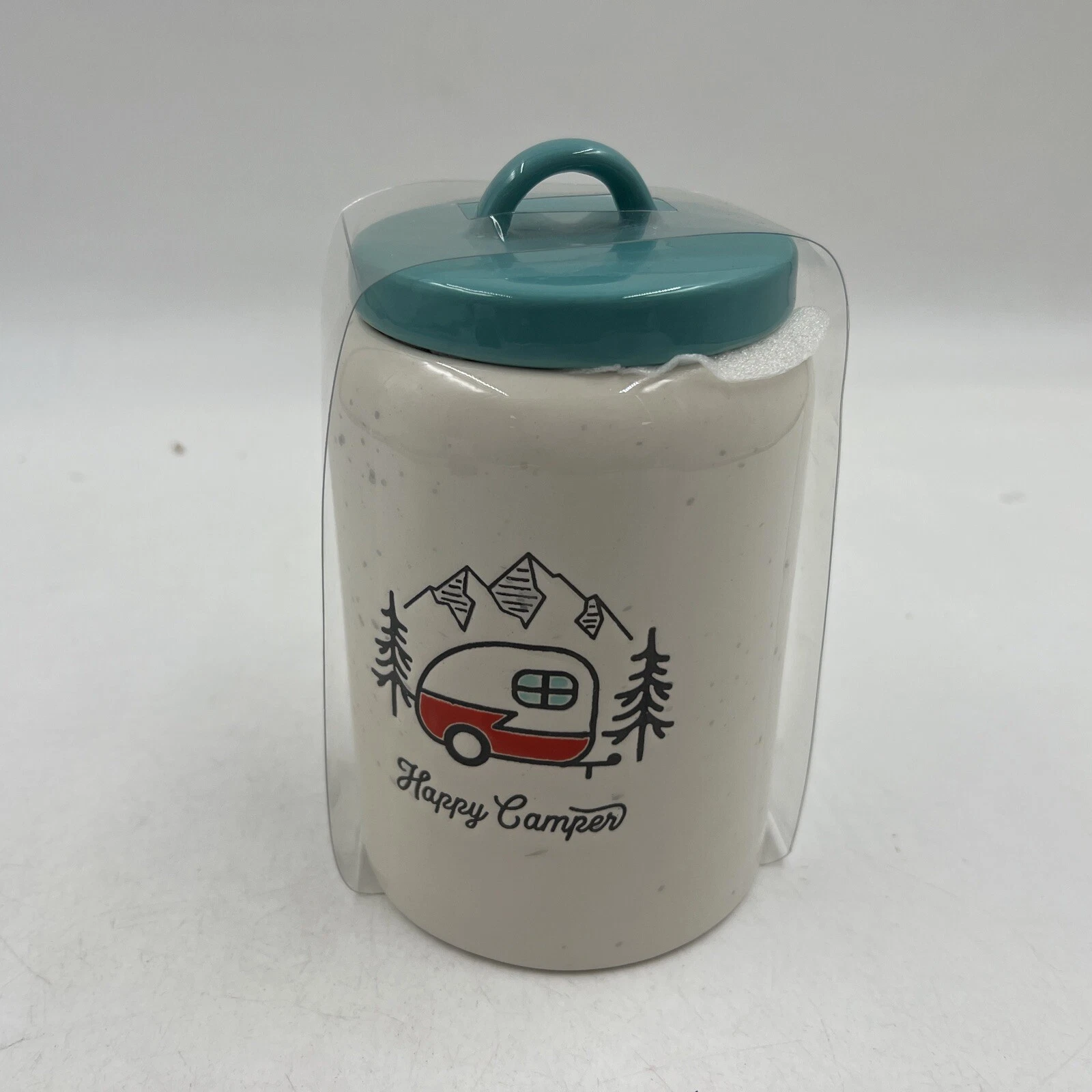 Boston Warehouse Ceramic 4x7in Happy Camper AA01B49013
