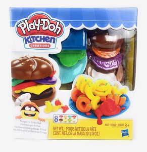 play doh hamburger