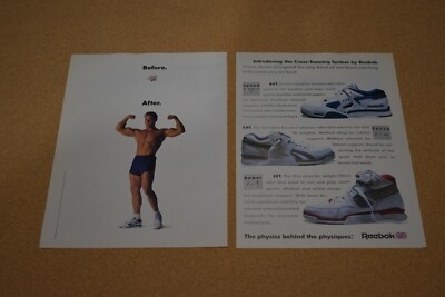 1989 Print Ad Reebok Cross Training AXT CXT SXT physics behind physiques sports