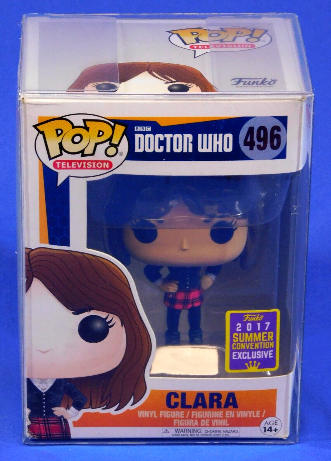 Funko Pop Doctor Who Clara 2017 Summer Con Exclusive With Protector