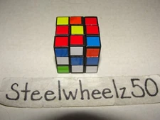 Mini Rubik's Cube 3X3 Puzzle Box Toy 1.25" Small 6 Sided Brain Teaser Original