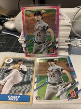Casey Mize 2021 Topps Chrome Update Pink Wave Refractor RC Rookie Plus Two Base