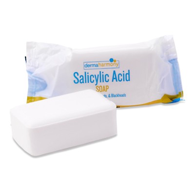DermaHarmony 2% Salicylic Acid Bar Soap for Acne, Blackheads & Whiteheads - 4 oz