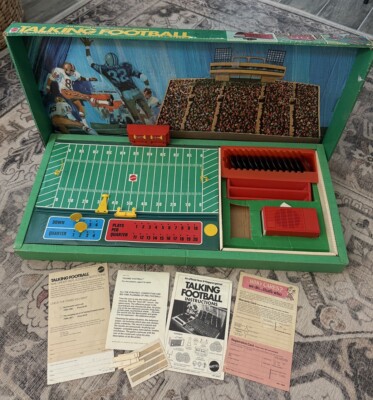 1971 Mattel Talking Football - Sportscaster WORKING - All 13
