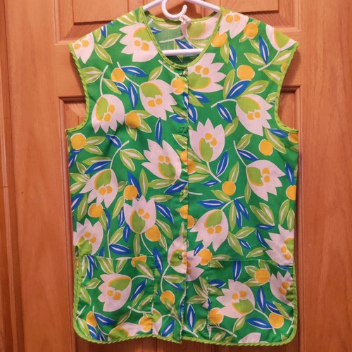 Abrigo de casa floral vintage talla med(?) sin talla listada - Imagen 2 de 6