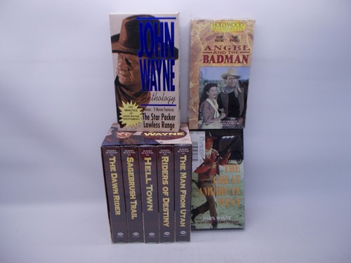 John Wayne Collector Series 5 Pack New Sealed Plus 4 other VHS Movies - Picture 2 of 12