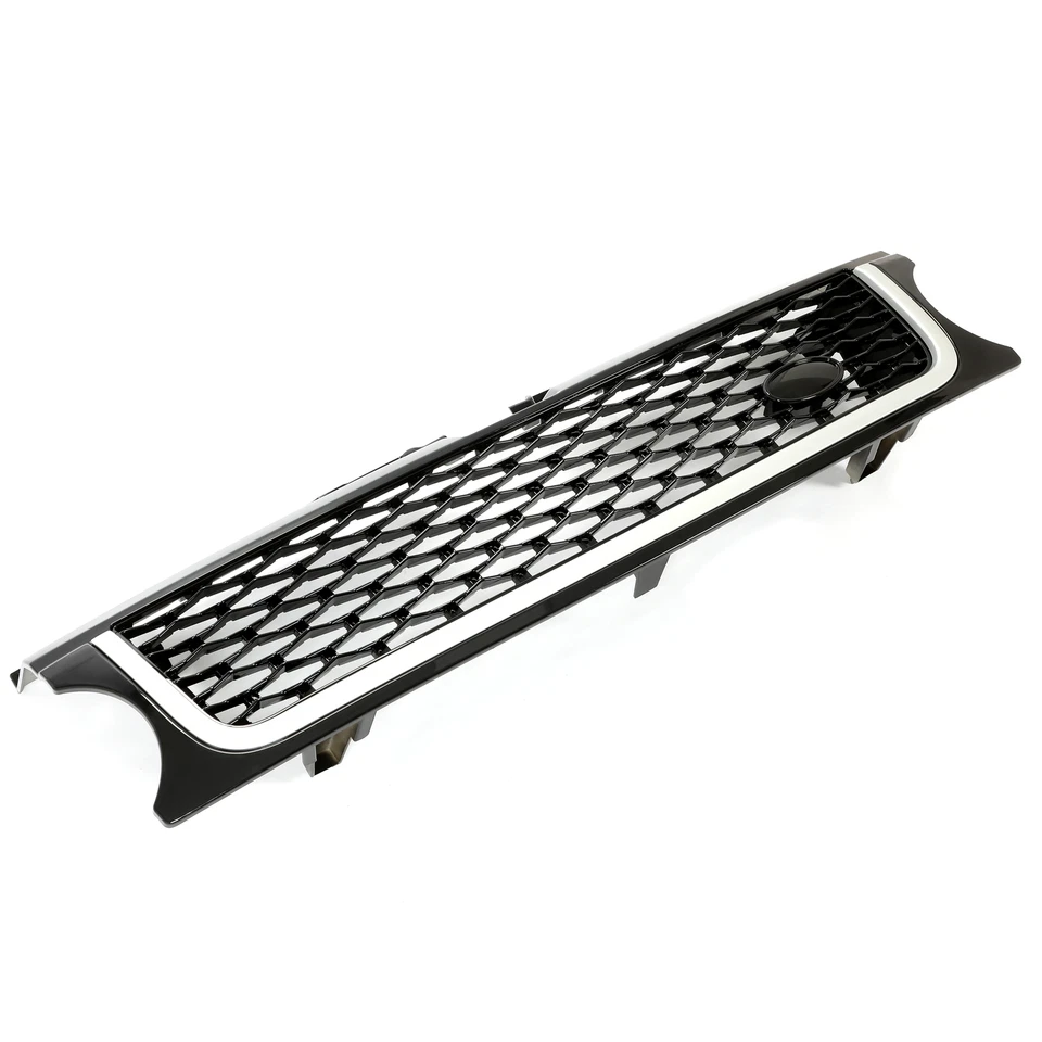 For Land Rover Range Rover Sport L320 10-13 Front Upper Bumper Grille w/Silver - Image 3 of 4