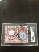 2020 Panini Legacy Joe Burrow Futures Patch Auto 6/15 SGC 10 Auto 9 Grade