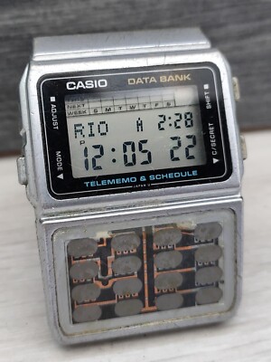 Vintage Casio Data Bank DBC-610 Watch Calculator Digital Quartz