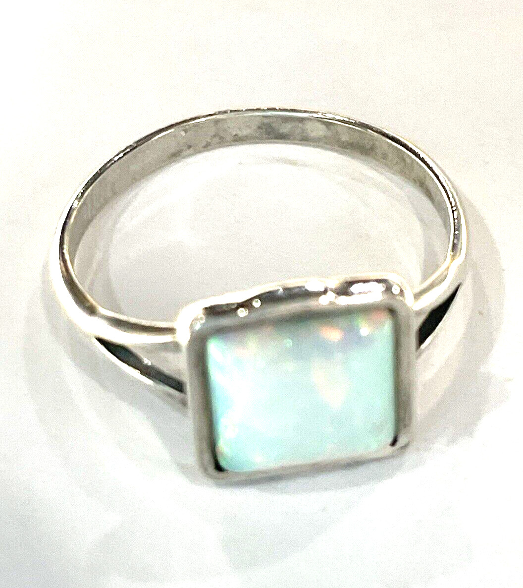 Opal Ring 925 Sterling Silver Ring - image 2