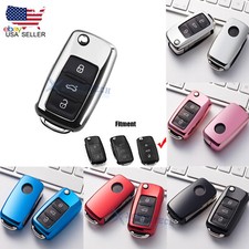 Set Tpu Full Cover Smart Keyless 23 Button Key Cover Shell For Vw Tiguan Golf