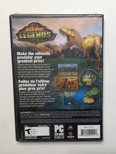 DEER HUNT LEGENDS PC CD-ROM GAME MAXIMUM GAMES 2012 SEALED NEW - Picture 2 of 2