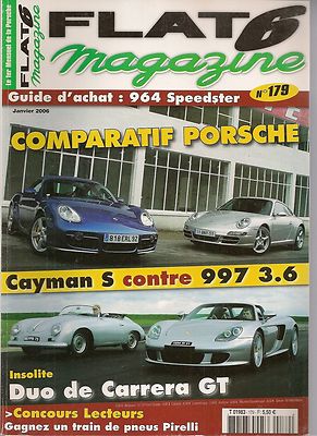 FLAT 6 179 RÜCKENLEHNE 964 SPEEDSTER PORSCHE 987 CAYMAN S 997 3.6 356 CARRERA GT