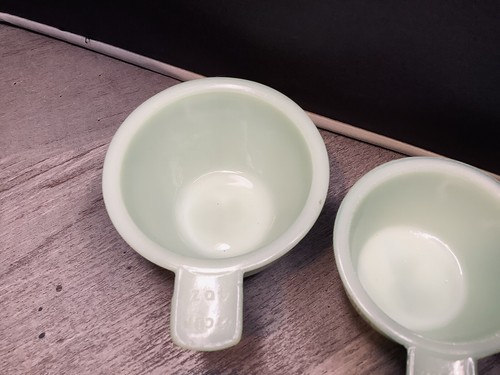 Juego de tazas medidoras de vidrio Jeannette vintage de una taza a 1/4 taza Excelente - Imagen 4 de 7
