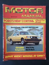 MOTOR MANUAL - Vintage Australian Motoring Magazine No.417 July 1977 FORD
